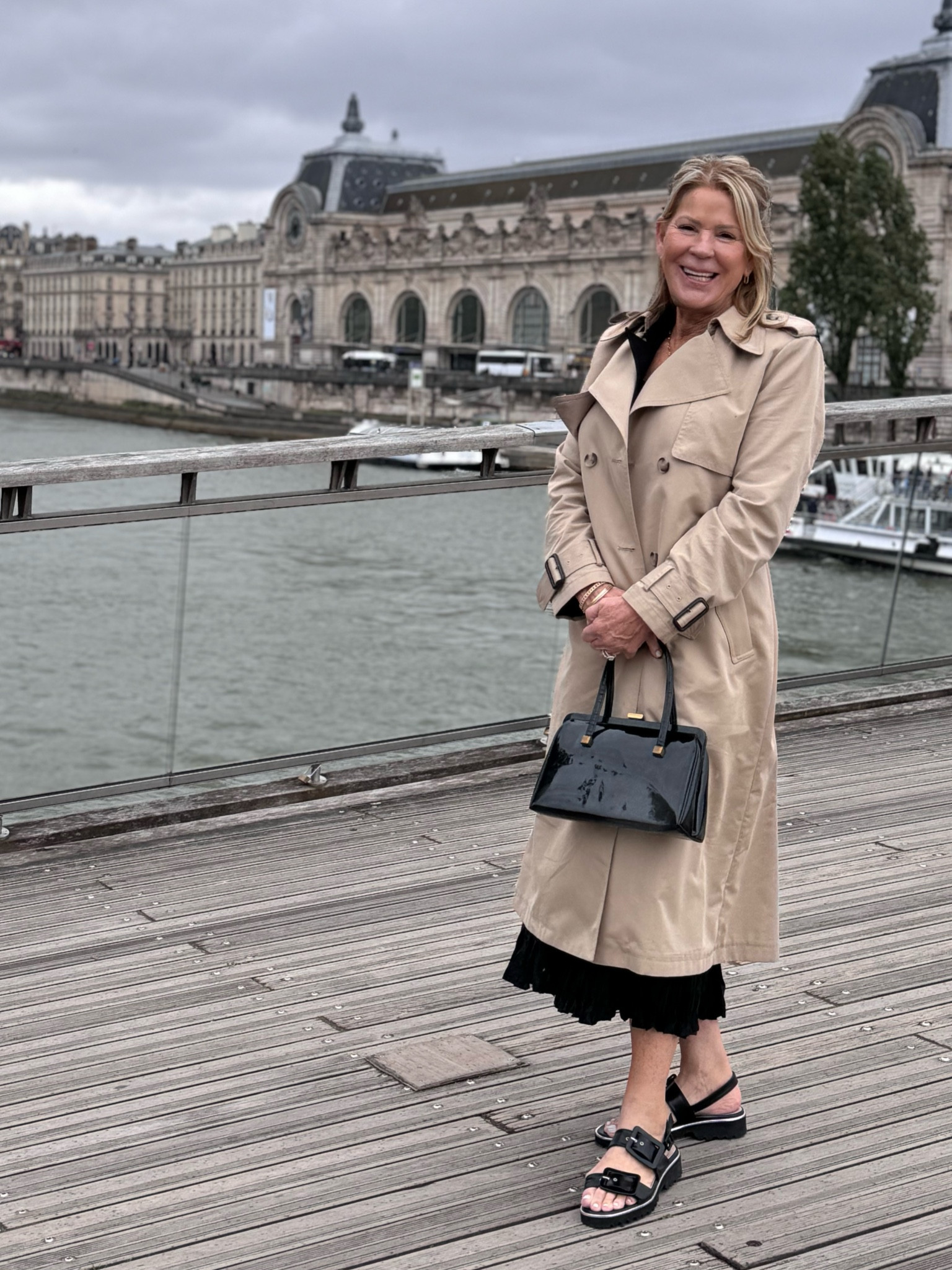 the trenchcoat is covering up the prettiest dress that she paired with the blazer and she’s carrying her mother’s vintage handbag 🖤🥹

#LTKFindsUnder100 #LTKStyleTip #LTKOver40