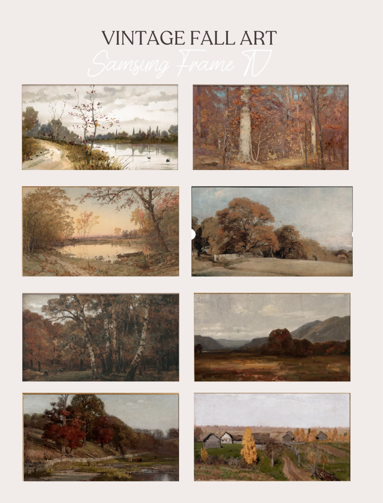 Vintage Fall Art for the Samsung Frame TV

#LTKunder50 #LTKhome #LTKSeasonal