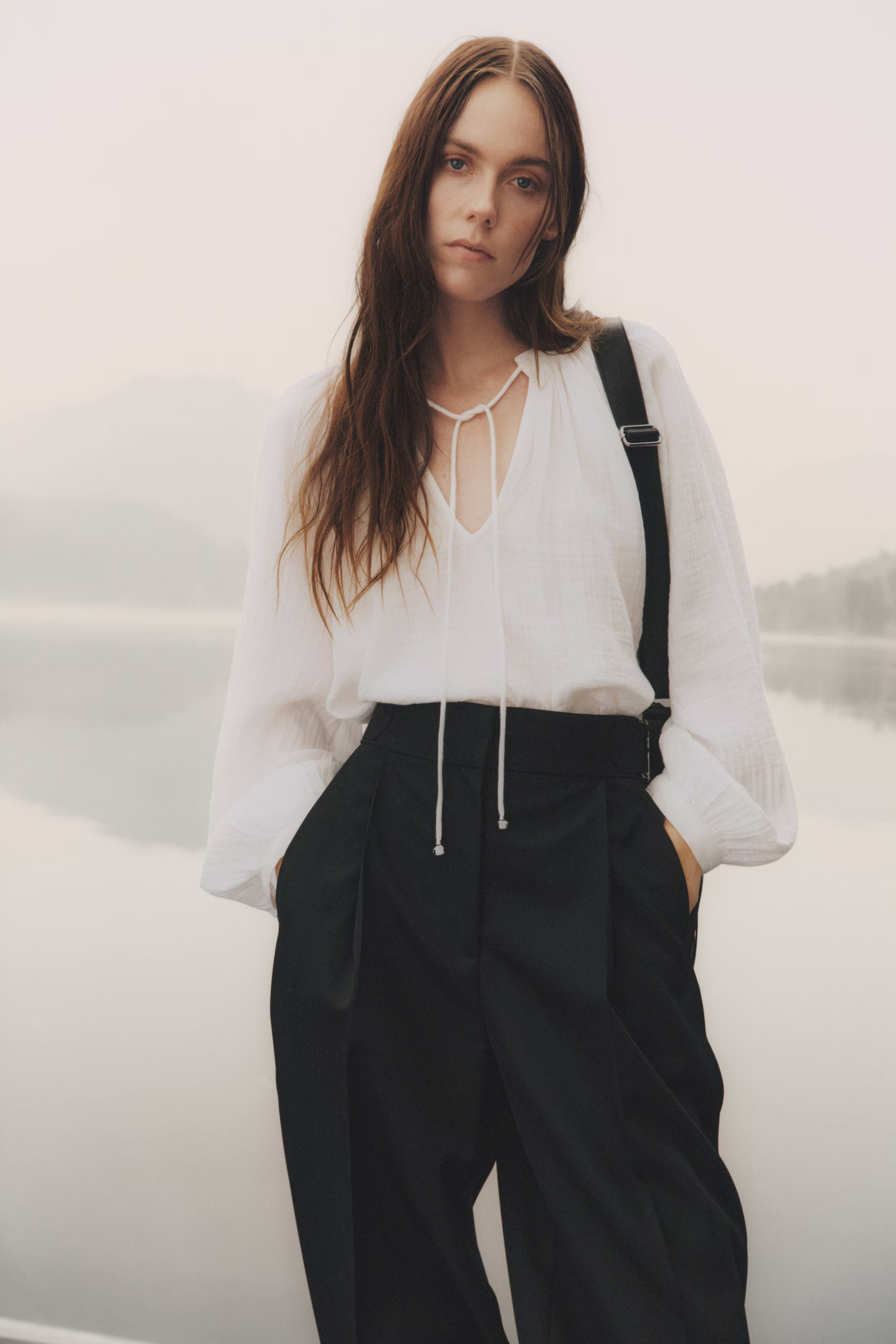 Blusa de muselina - Blanco - MUJER | H&M ES | H&M (FR, IT, ES, PT, BE)