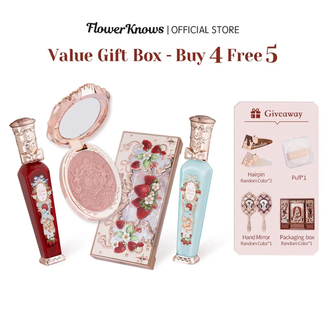 Flower Knows Strawberry Rococo Series Make Up Set - Makeup Sets - AliExpress | AliExpress (US)