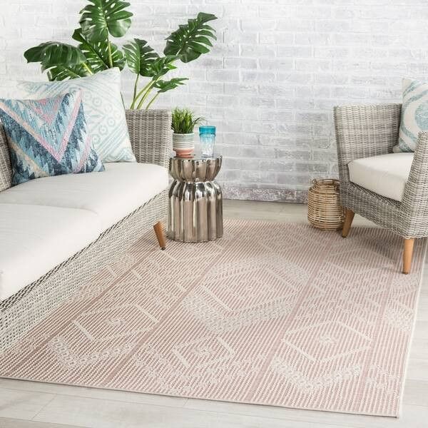 Aravela Indoor/ Outdoor Tribal Pink/ Cream Area Rug by Havenside Home - 2'X3'7" | Bed Bath & Beyond