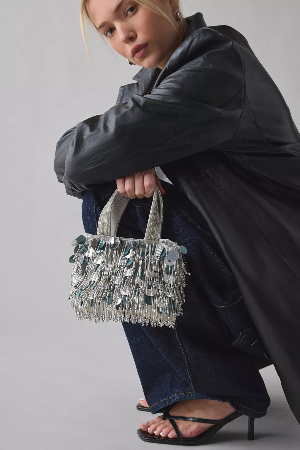 Silence + Noise Cierra Sequined Party Bag | Urban Outfitters (US and RoW)