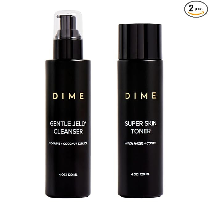 Dime Beauty Cleansing Duo - Gentle Jelly Cleanser (4 oz) + Super Skin Toner (4 oz) | Amazon (US)