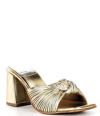 Jeffrey Campbell Melonger Leather Knotted Slide Sandals - 9.5 | Dillard's