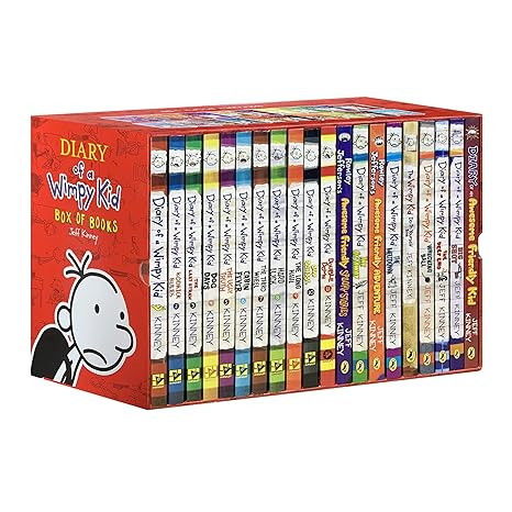 Jeff Kinney Diary of A Wimpy Kid Series Collection 1-21 Books Boxed Set, New Book     Unknown Bin... | Amazon (US)