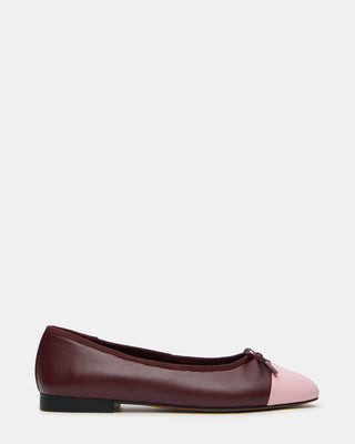 Steve Madden Women's Kit Burgundy/pink Ballet Flats - Burgundy Pink - Size 7 - Leather | Steve Madden (US)