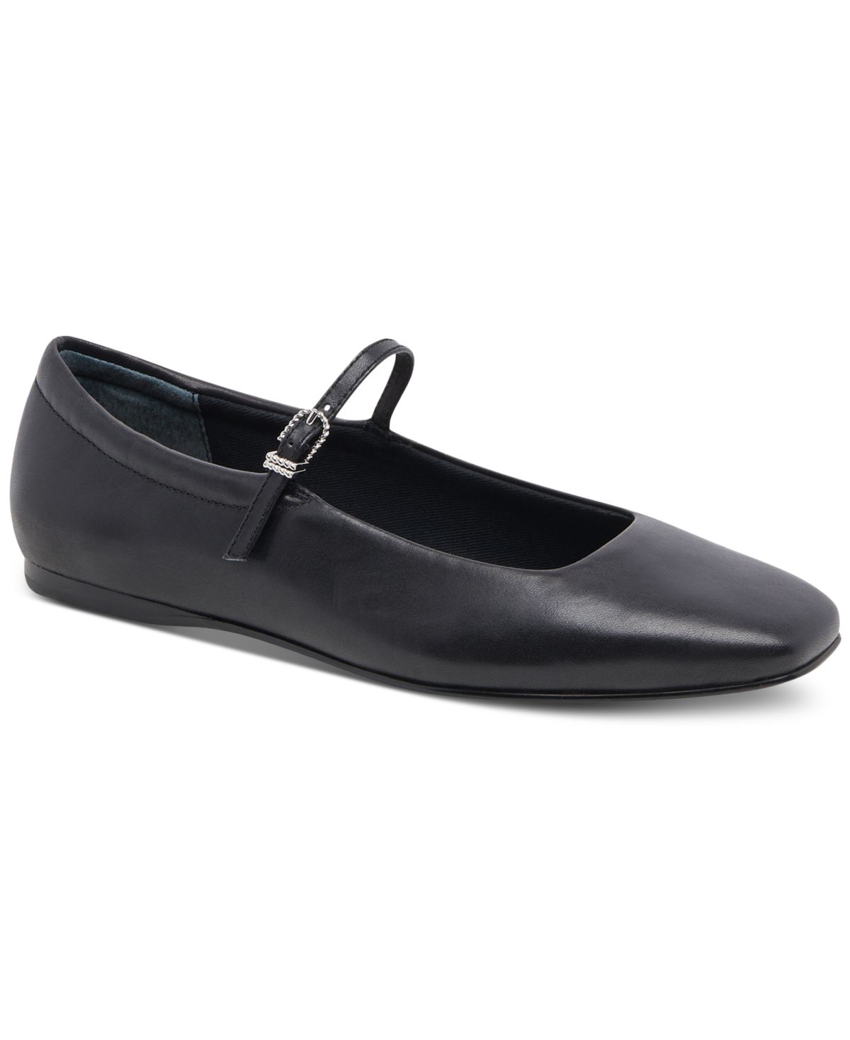 Dolce Vita Women's Reyes Mary Jane Flats - Black Leather | Macy's