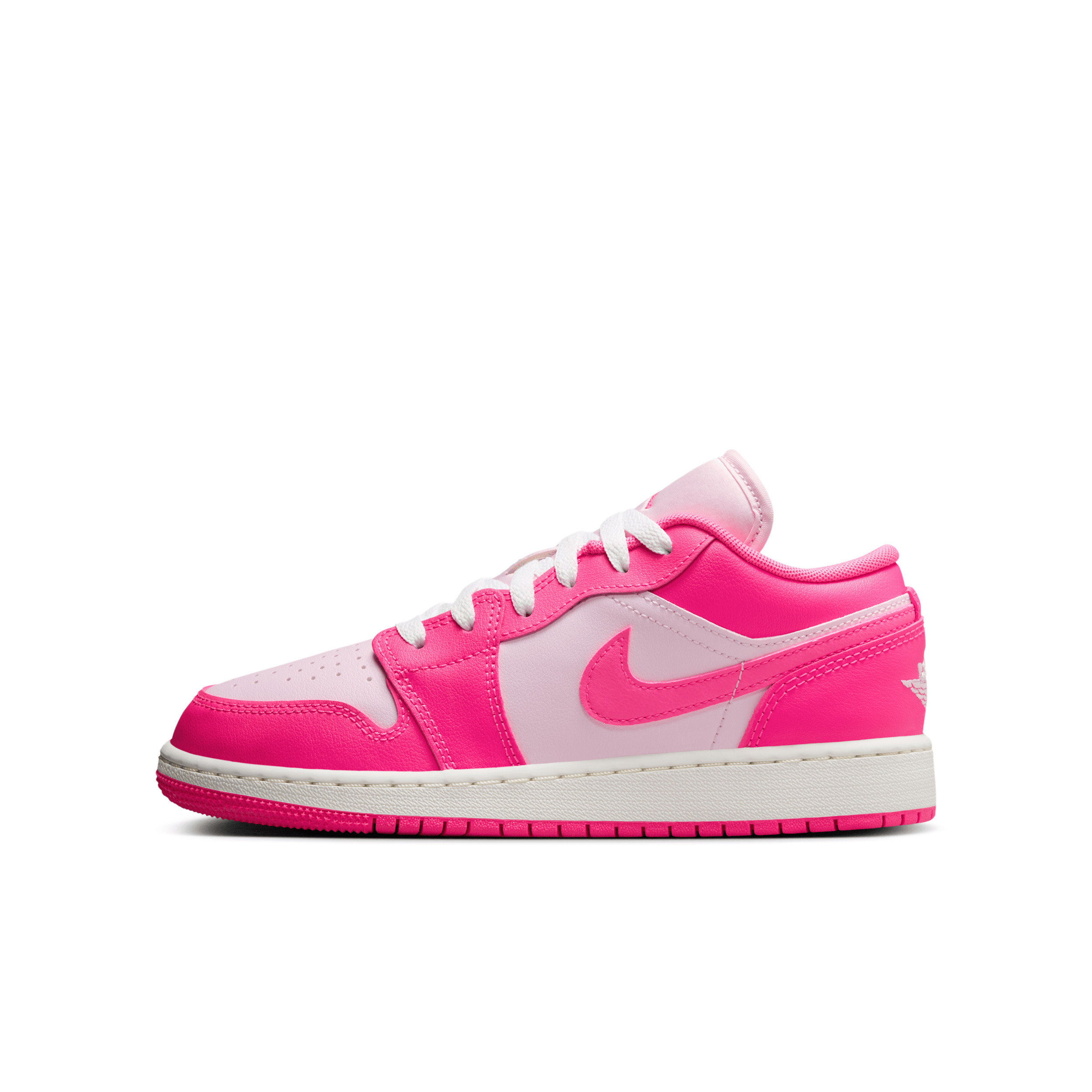 Air Jordan 1 Low Big Kids' Shoes in Pink | 553560-661 | Nike (US)