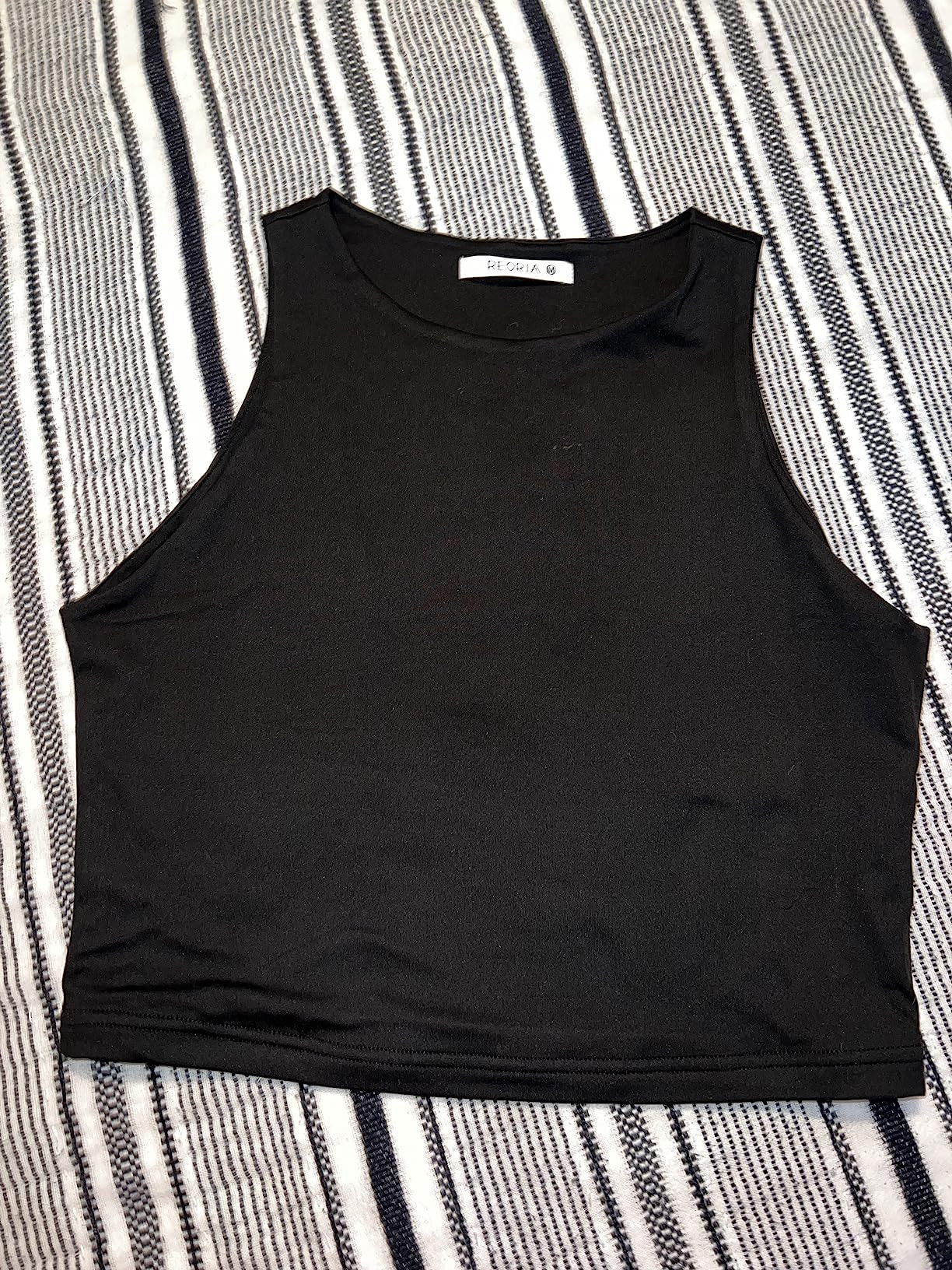 REORIA Women’s Sexy Sleeveless Racer Back Tank Tops Halter Neck Crop Tops | Amazon (US)