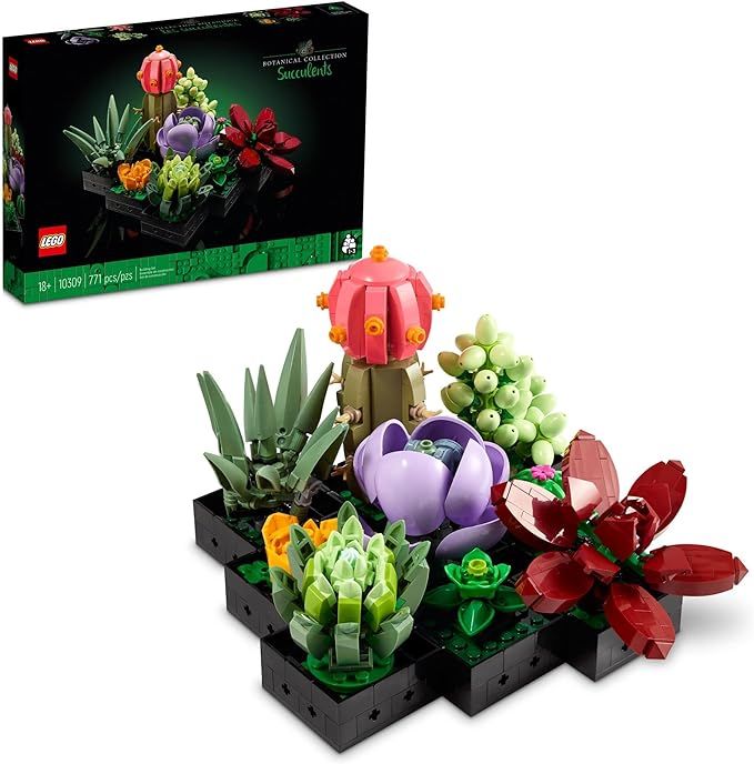 LEGO Icons Succulents Artificial Plant Set for Adults, Home Decor, Birthday, Creative Housewarmin... | Amazon (US)