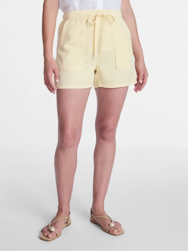 Time and Tru Women\u2019s Soft High Rise Utility Shorts, 4\u201d Inseam, Sizes XS-XXXL | Walmart (US)