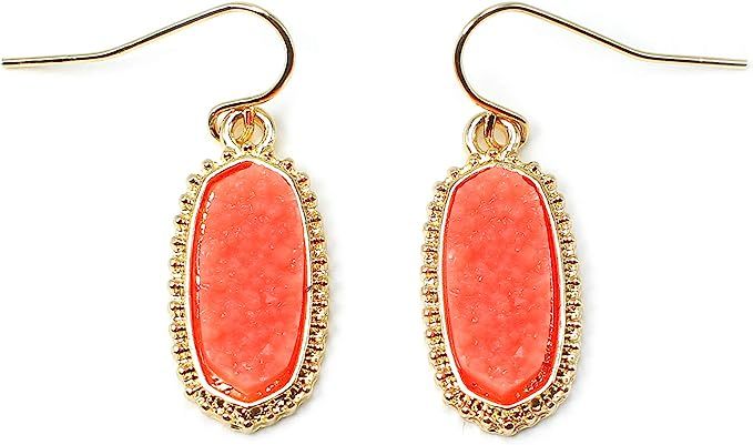 Miracle Collection Faux Druzy Drop Dangle Fashion Earring for Girls and Women | Amazon (US)