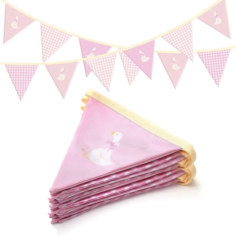 One Silly Goose Birthday Banner, Cute Silly Goose 1st Birthday Party Decorations Fabric Bunting G... | Amazon (US)