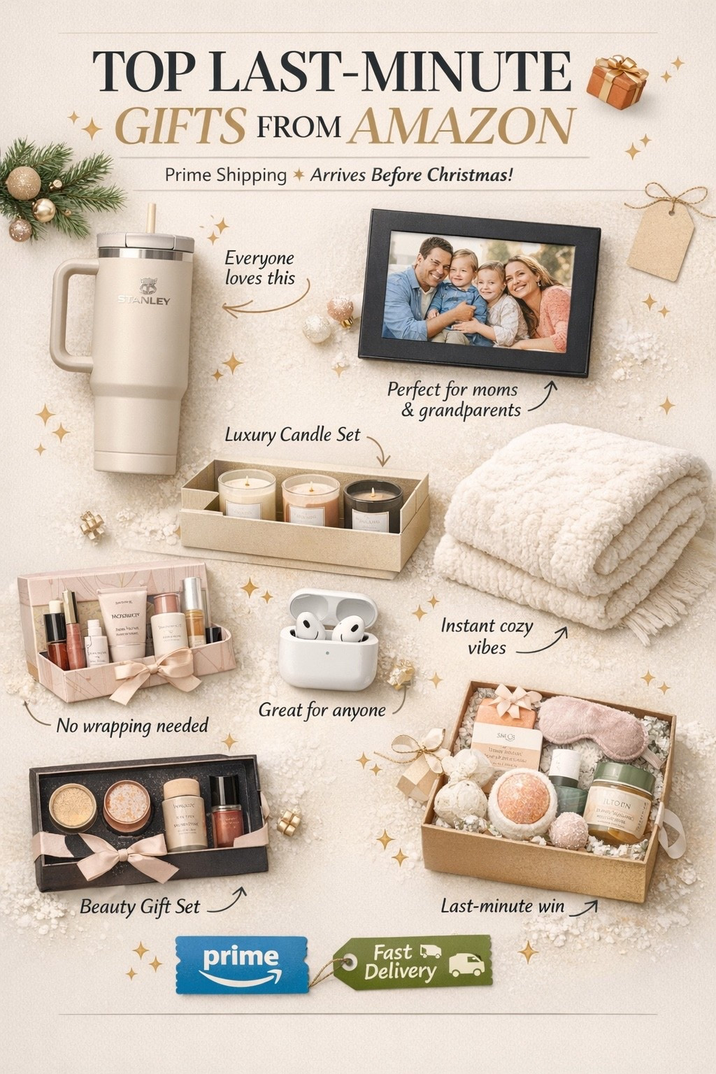 Some top last-minute gifts from Amazon that always come through 🎁✨
Quick shipping, easy wins, and things people actually LOVE — perfect for finishing up your Christmas list without the stress.
I linked all my favorite last-minute Amazon finds on LTK so you can shop fast and still gift well!

#lastminutechristmas #amazongifts #giftideas #holidaygifting #christmasshopping #LTKholiday #LTKfinds #LTKsale #shoppingfavorites #onlineshopping #giftguide #holidayready #ShoppingWithPriiincesss #Atlantamom #AtlantaCreator #Atlantacontentcreators

#LTKselfcare #LTKHoliday #LTKGiftGuide