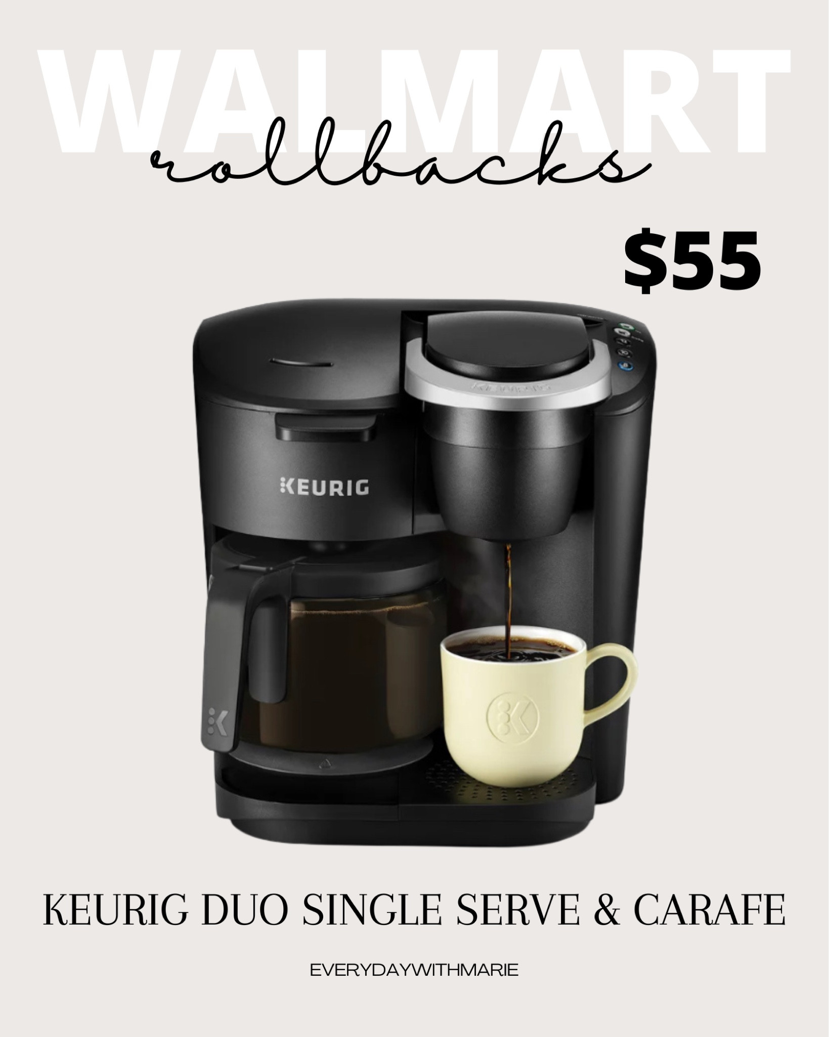 This is a perfect gift for yourself or house warming and it’s only $55! I love my keurig and I love them more when you can get them on sale. 

#LTKGiftGuide #LTKhome #LTKsalealert