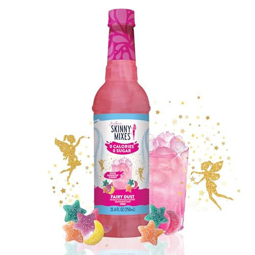 Jordan's Skinny Mixes Sugar Free Syrup, Rainbow Candy, Fruit Flavored Water Enhancer, Drink Mix for Iced Tea, Lemonade, Drinks, Low Calorie Water Flavoring, Dairy & Gluten Free, Kosher, 25.4 Fl Oz | Amazon (US)
