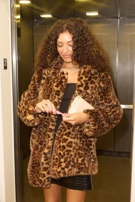 Leopard Faux Fur Coat | Ardene