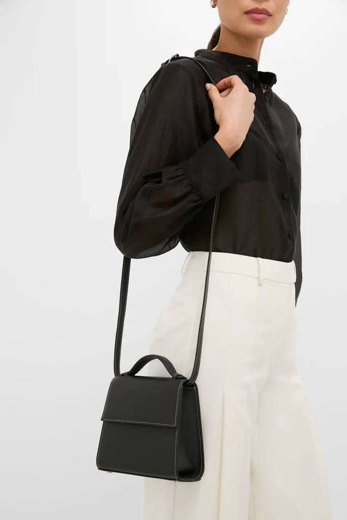 Black Nappa Small Top Handle | Tuckernuck (US)