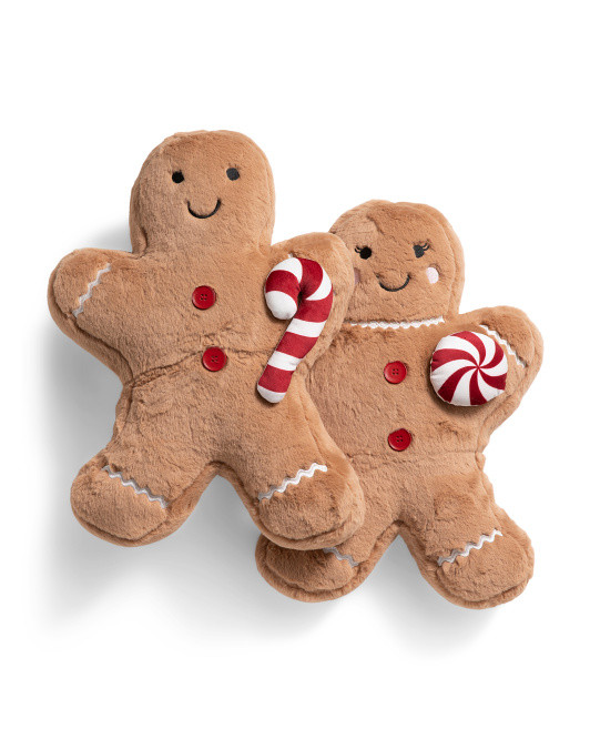 2pk 13x18 Koda Gingerbread Fun Pair Pillows | TJ Maxx