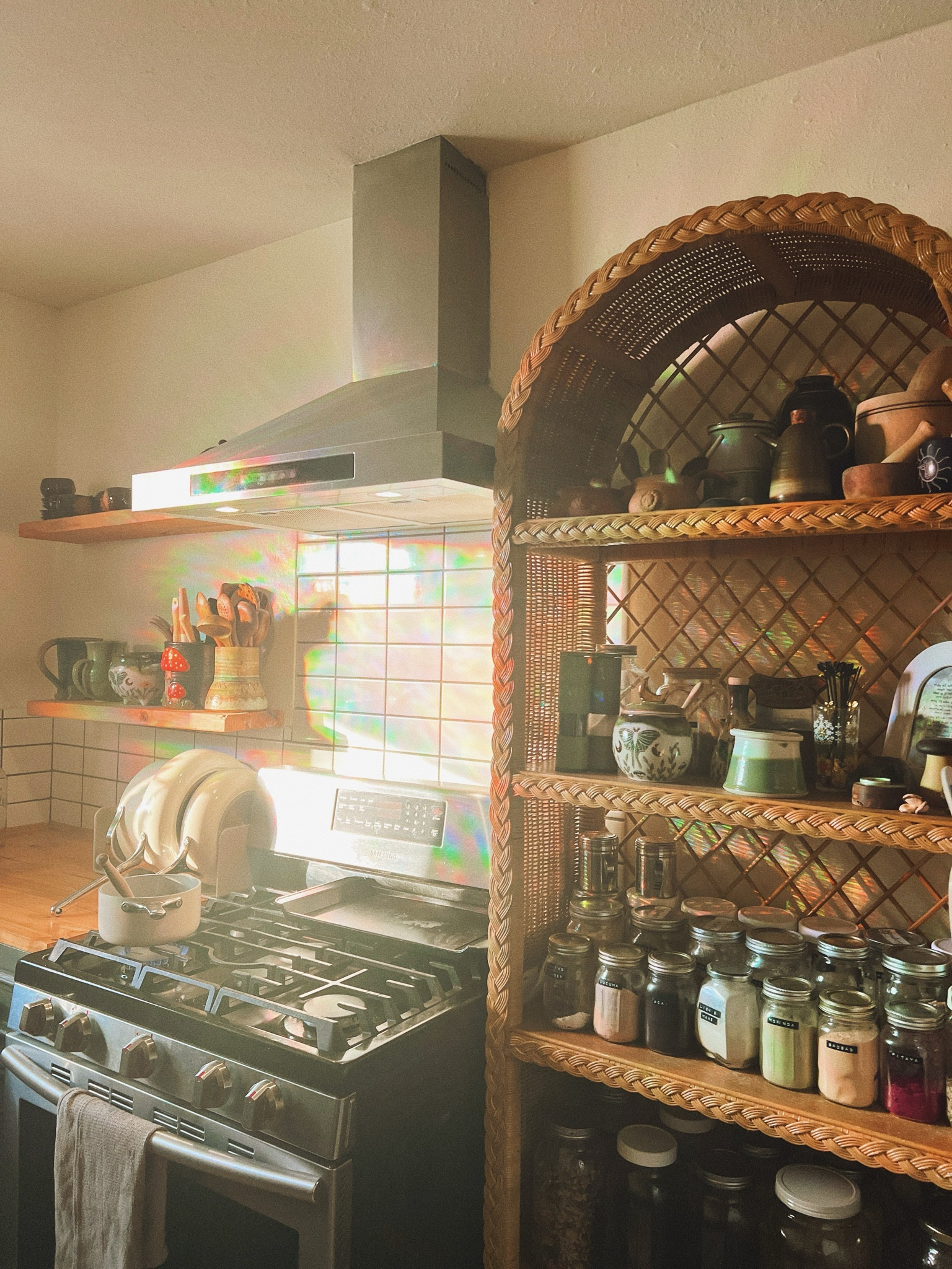 some of my witchy hippie kitchen favorites ✨ shelf is from fb marketplacee

#LTKHome #LTKStyleTip