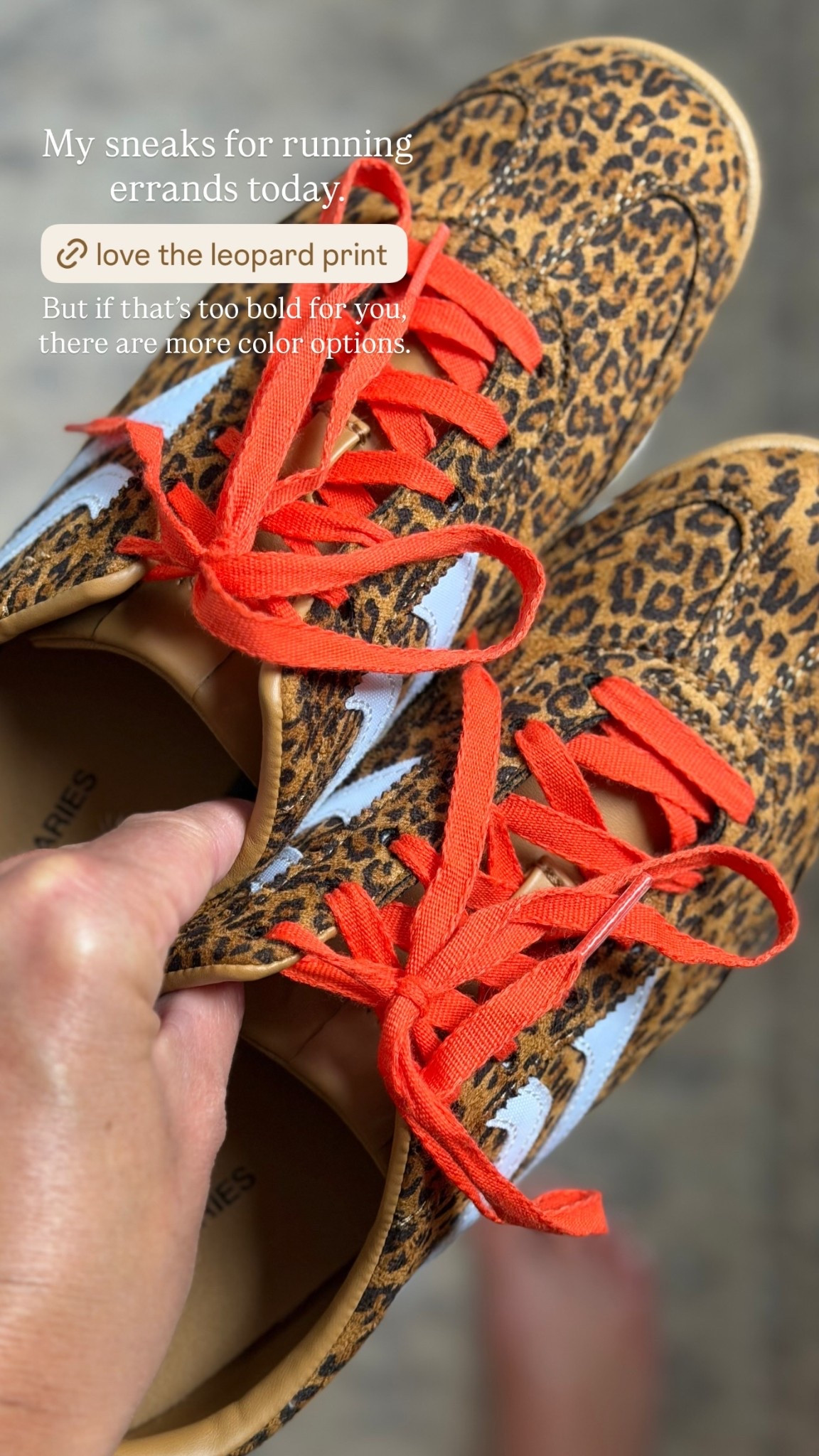 My sneaks for running errands today. But if that’s too bold for you, there are more color options.