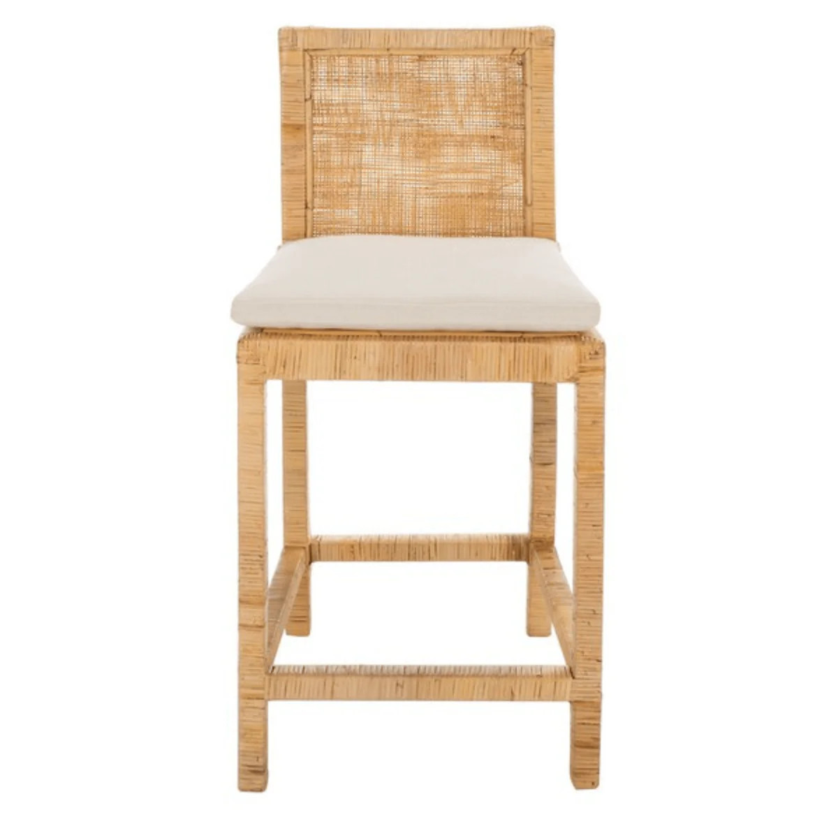 Cane Counter Stool With Cushion | The Well Appointed House, LLC