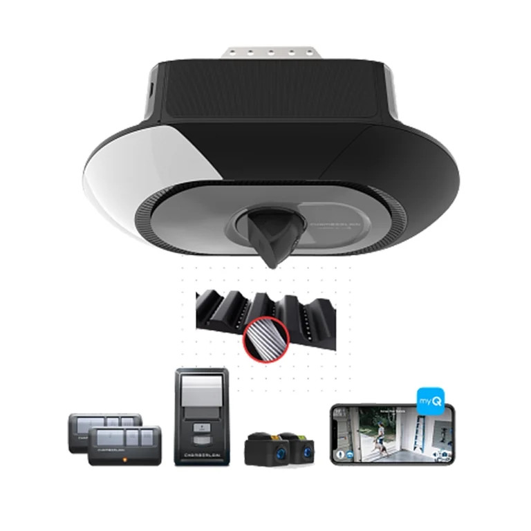 CHAMBERLAIN B4643T Secure View Garage Door Opener w/ LED Lights and Camera | Walmart (US)