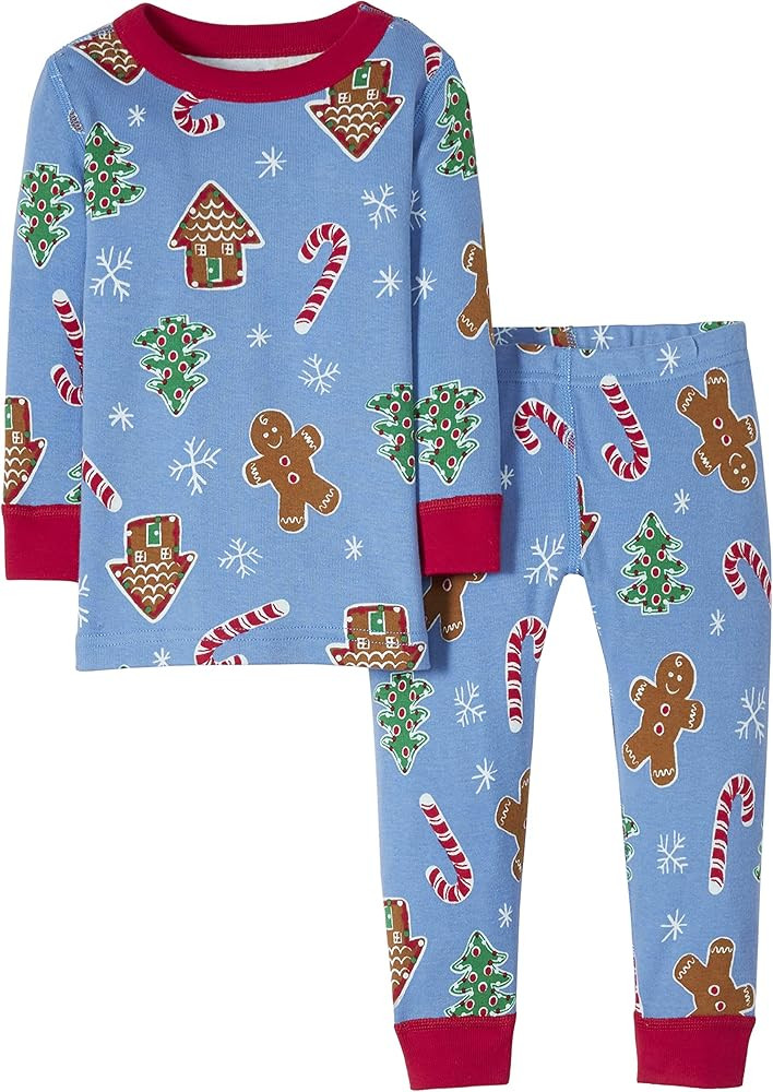 Moon and Back by Hanna Andersson Baby Girls' Organic Holiday Family Matching 2 Piece Pajama Set, ... | Amazon (US)