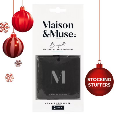 Maison&Muse 2pk Car Air Fresheners Coconut and Sea Salt | Target