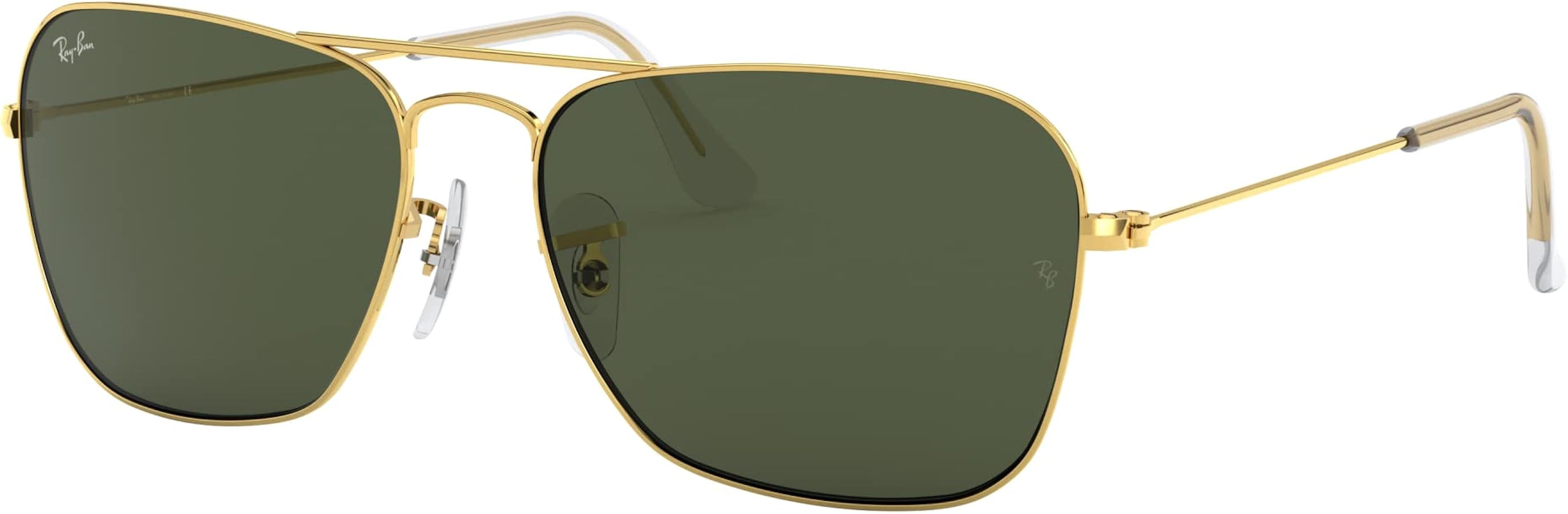 Ray-Ban Sunglasses RB 3136 001 Caravan Arista G-15 Green | Amazon (US)