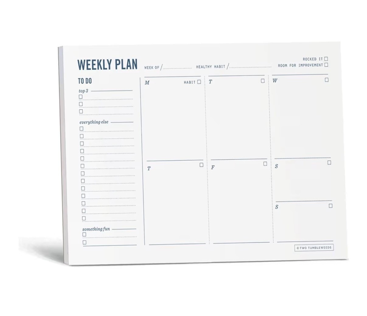 Weekly Planner Pad - Undated 6x9" Weekly To-Do List Notepad with Calendar and Task List, Perfect Desk Organizer for School & Work | 50 Tear Off Sheets

#LTKHome