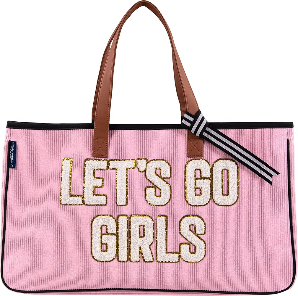 Corduroy Lets Go Girls Sparkle Bag Tote By Simply Southern | Amazon (US)