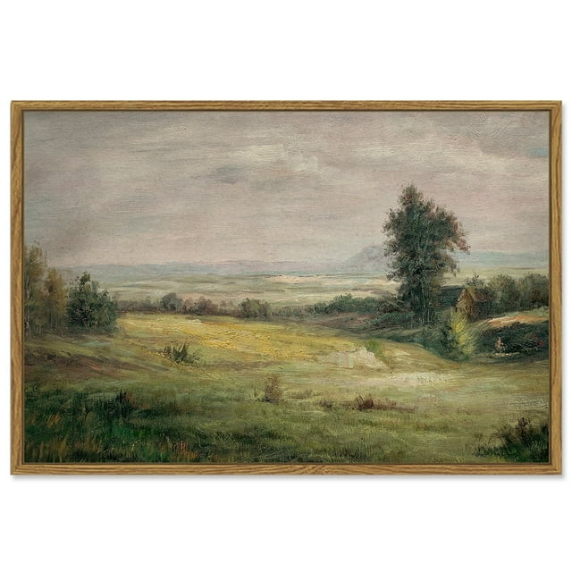 Drsoum 16x24in Vintage Classical Paints Landscape Canvas Wall Art The Vast Grassland Room Decor -... | Walmart (US)