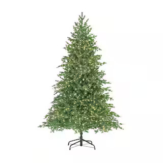 Home Decorators Collection 7.5 ft. Pre-Lit LED Elegant Grand Fir Artificial Christmas Tree 24WL10... | The Home Depot