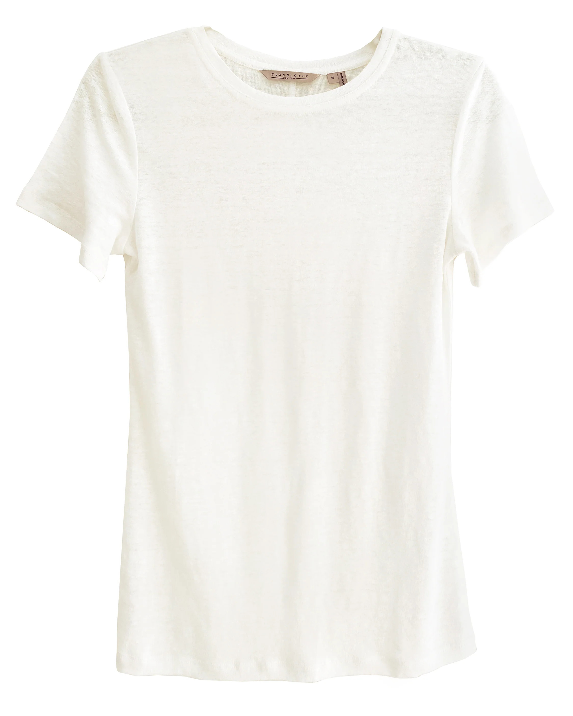 James Linen Crew-Neck Tee | Classic Six
