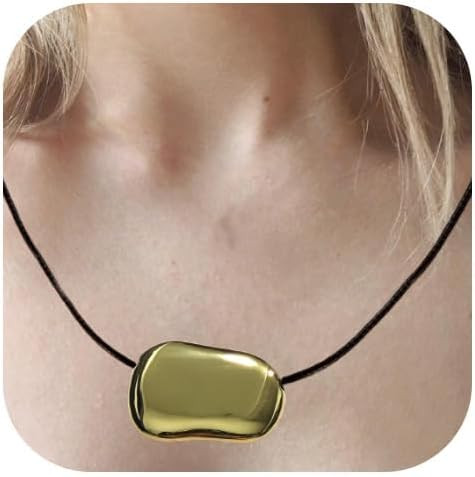 Chunky Necklaces Gold Plated Necklace Gold Necklace for Women Dainty Necklace 25.6inch Gold | Amazon (US)