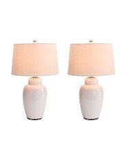 Set Of 2 23in Emerly Ceramic Table Lamps | TJ Maxx