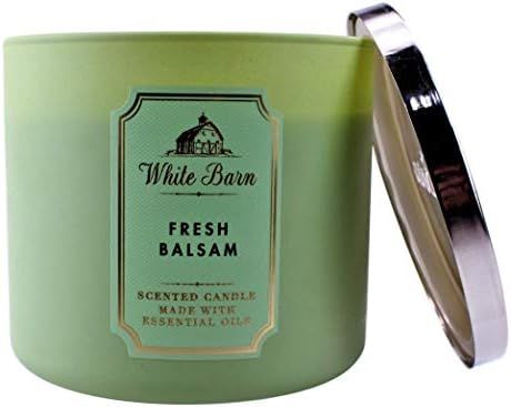 White Barn Bath and Body Works Fresh Balsam 3 Wick Scented Candle 14.5 Ounce | Amazon (US)