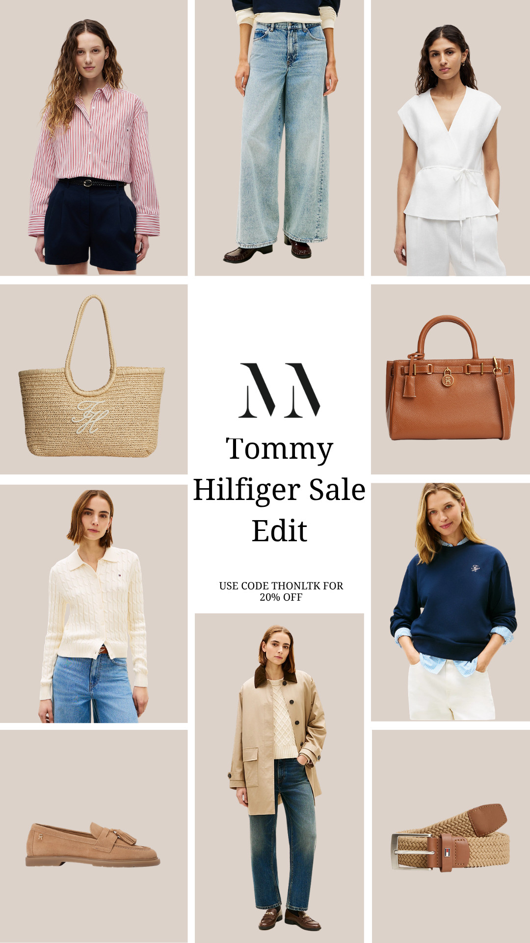  Use code THONLTK for 20% off everything in the exclusive LTK X Tommy Hilfiger sale! 

Tommy Hilfiger sale, Tommy Hilfiger edit, preppy style, coastal prep, spring style, summer style, capsule wardrobe, elevated basics, smart casual, striped shirt, red stripe shirt, navy shorts, wide leg jeans, light wash denim, white wrap top, straw tote bag, tan leather handbag, cream cable knit cardigan, navy sweatshirt, beige trench jacket, suede loafers, woven belt, neutral accessories, classic wardrobe, timeless style  

 #LTKxTommyHilfiger #LTKuk #LTKspring