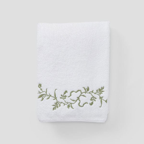 Wave Embroidered Bath Towel | Weezie Towels