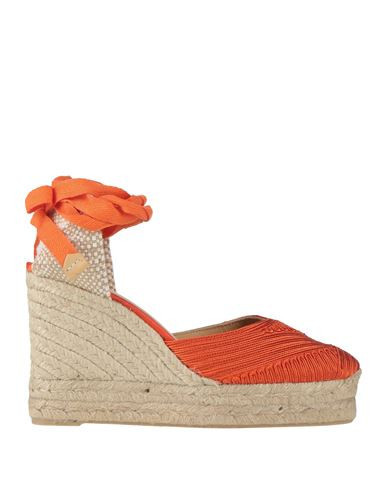 Castañer Woman Espadrilles Orange Size 6.5 Textile fibers | YOOX (US)