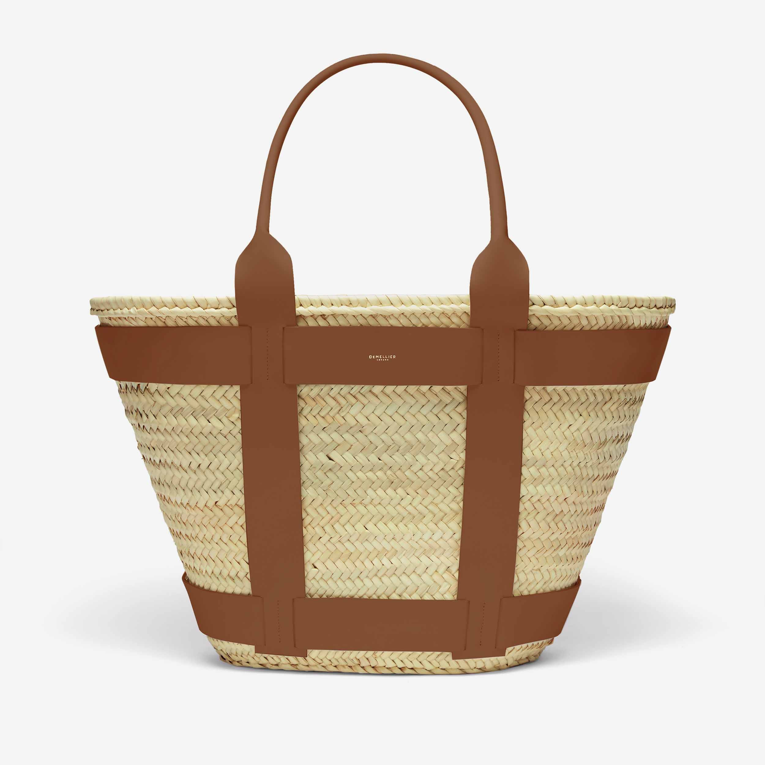 The Maxi Santorini | Natural Basket Tan Smooth | DeMellier | DeMellier