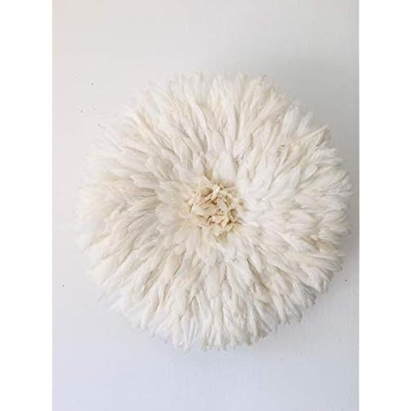 White Juju Hat, Home Decor Juju Hat, Boho Room Decor, Boho Wall Decor, African Juju Hat, Bamileke... | Amazon (US)