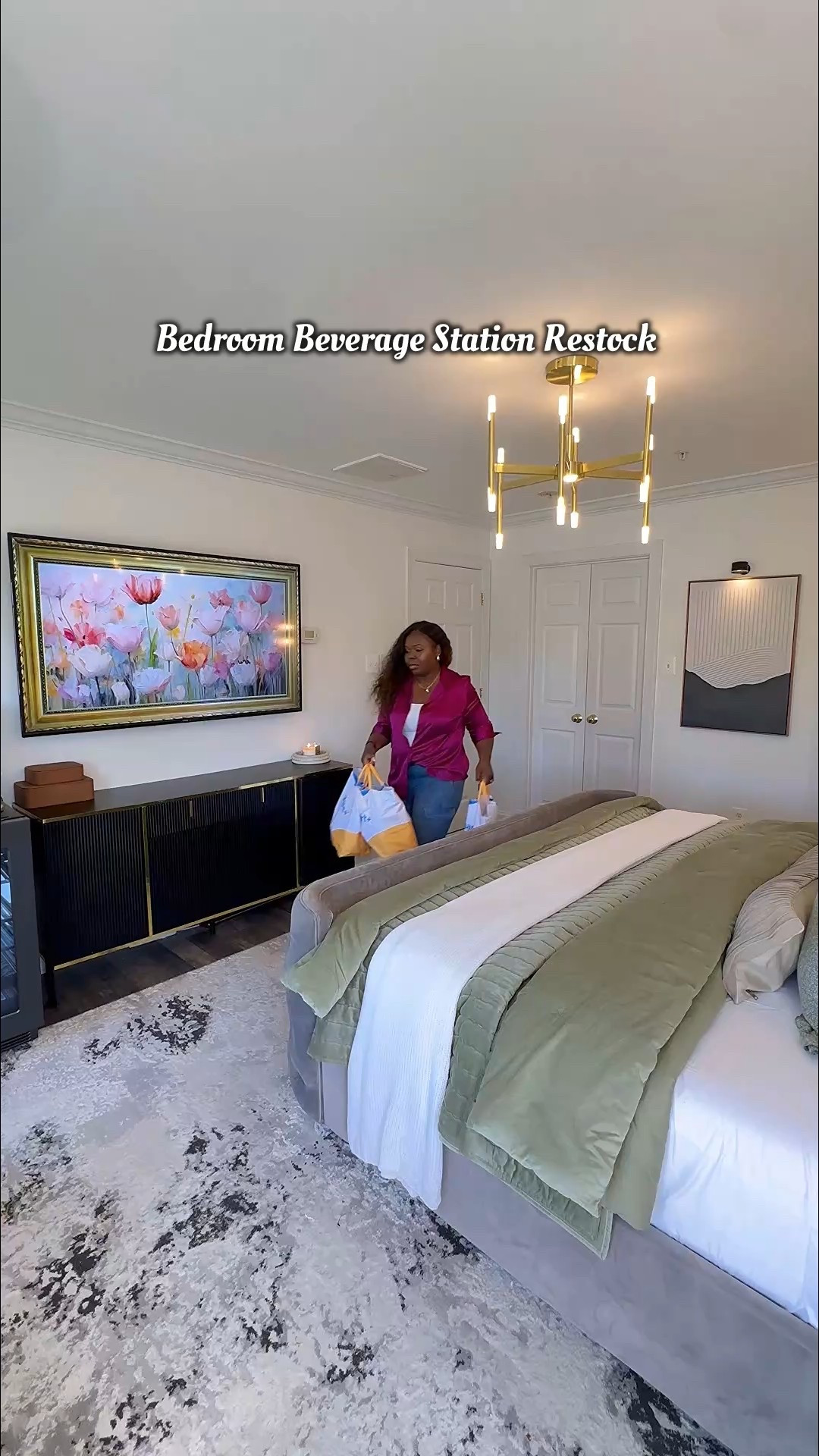 It’s a restock kinda day 😊 This is for the homebodies who don’t like leaving the bedroom once they’re settled. Because once I’m in for the night, I’m in. There is no downstairs. That’s why I keep this drink/skincare fridge in here. I use it for water and a few fave snack. Tell me I’m not the only one? 😅 Would you add a beverage center to your bedroom?

#LTKSaleAlert #LTKdayinmylife #LTKHome