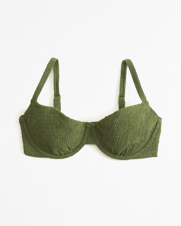 Curve Love 90s Clean Underwire Bikini Top | Abercrombie & Fitch (US)