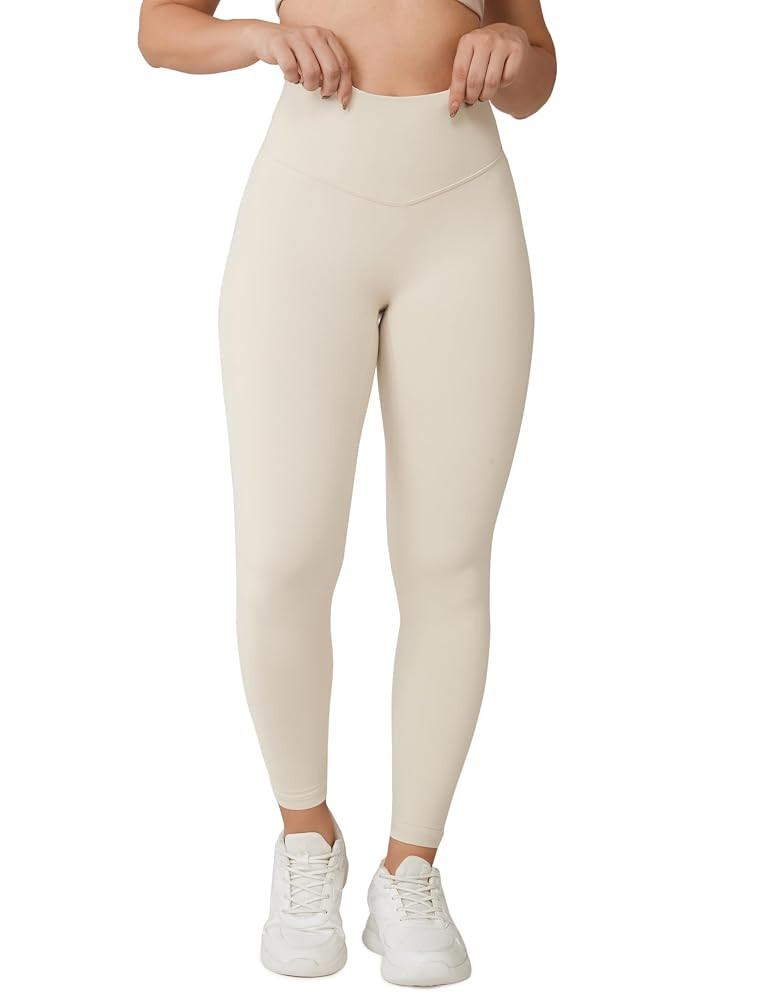 Hugcurve No Front Seam High Waisted Workout Leggings for Women Buttery Soft Yoga Pants Gym Athlet... | Amazon (US)