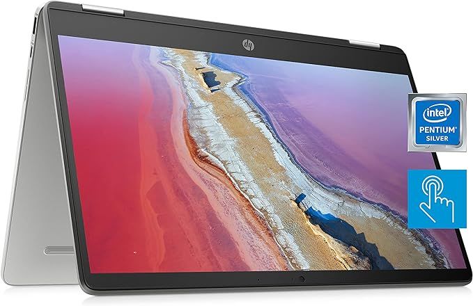 HP Chromebook x360 14a 2-in-1 Laptop, Intel Pentium Silver N5030, 4 GB RAM, 64 GB eMMC, 14” HD ... | Amazon (US)