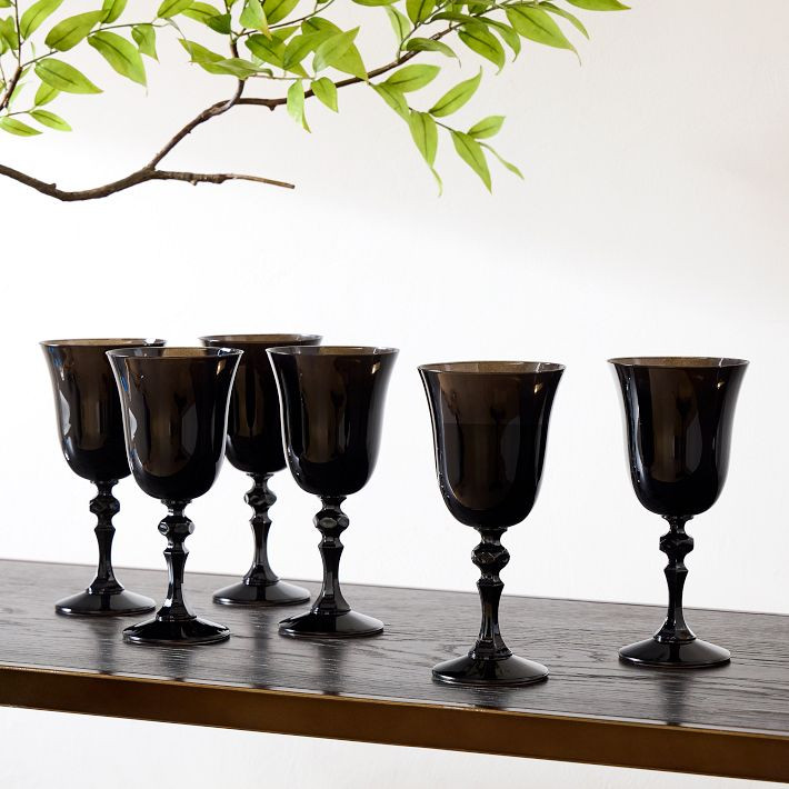 Estelle Colored Glass Regal Goblet Glass (Set of 6) | West Elm (US)