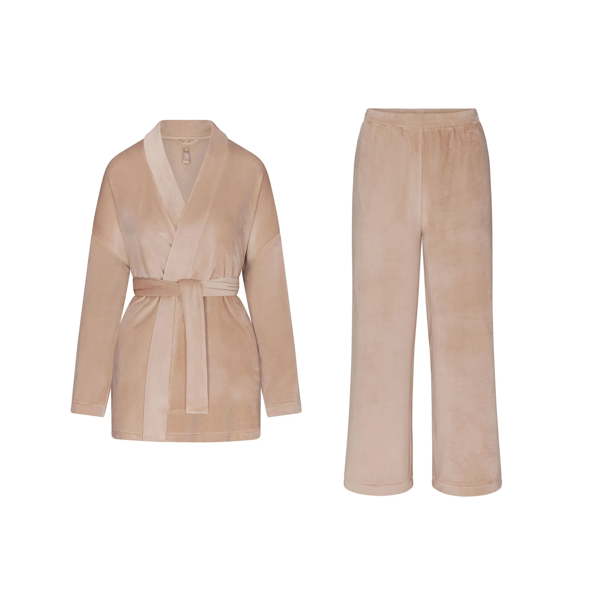 VELOUR WRAP SLEEP SET | SKIMS (US)