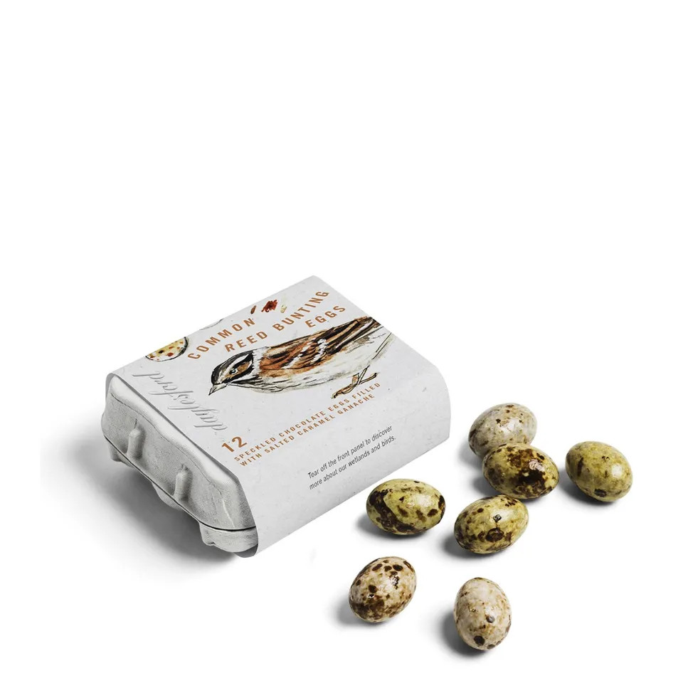 Chocolate Common Reed Bunting Bird Eggs Filled With Salted Caramel Ganache | Daylesford Organic